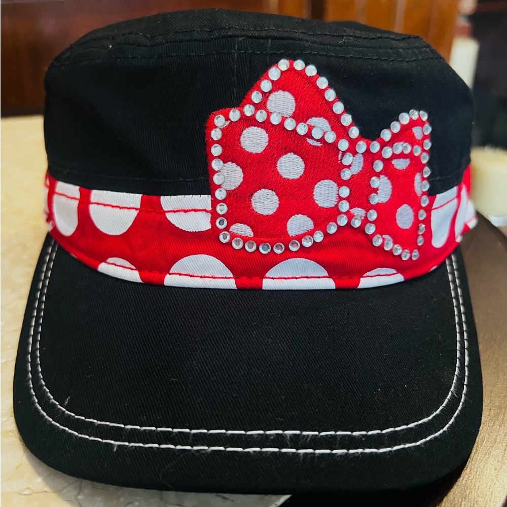 Authentic Original Disney Park Cap, with Rhinestones in the front. New W tags.